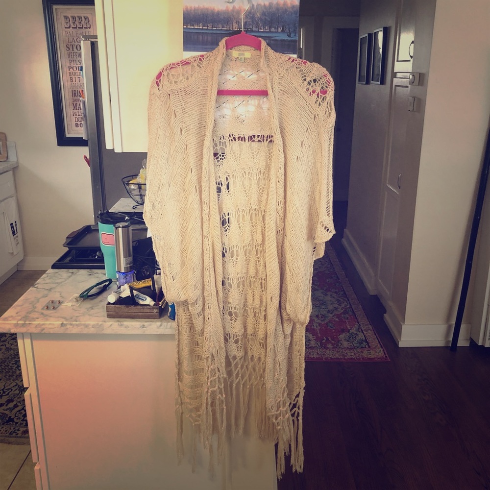 DONATED: Crochet Chunky Cardigan